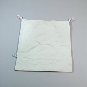 LOEWE Dust Bag Cream Cotton Drawstring Storage Pouch Large Authentic sz18''x18''
